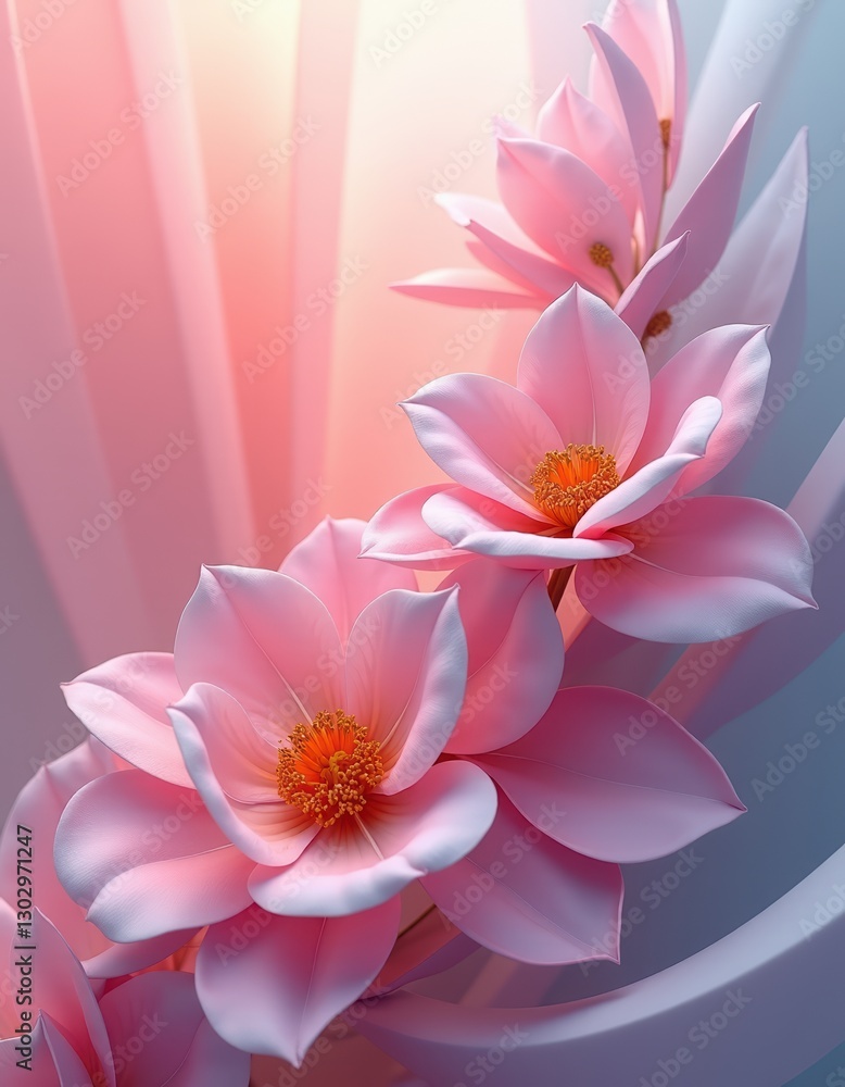 Fototapeta premium Abstract Floral Wallpaper