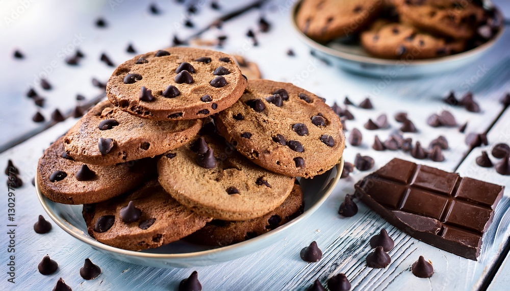 Fototapeta premium chocolate chips Cookes