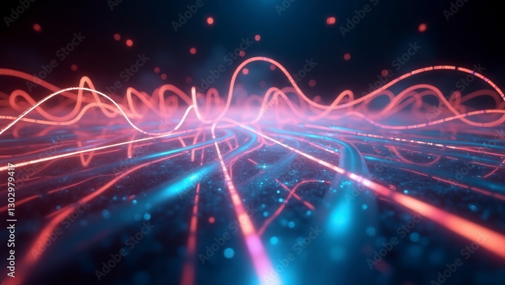 Fototapeta premium Data Streams Abstract