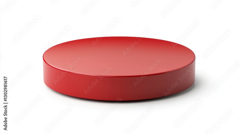 Minimalist Red Podium Display Minimalist Red Podium Display