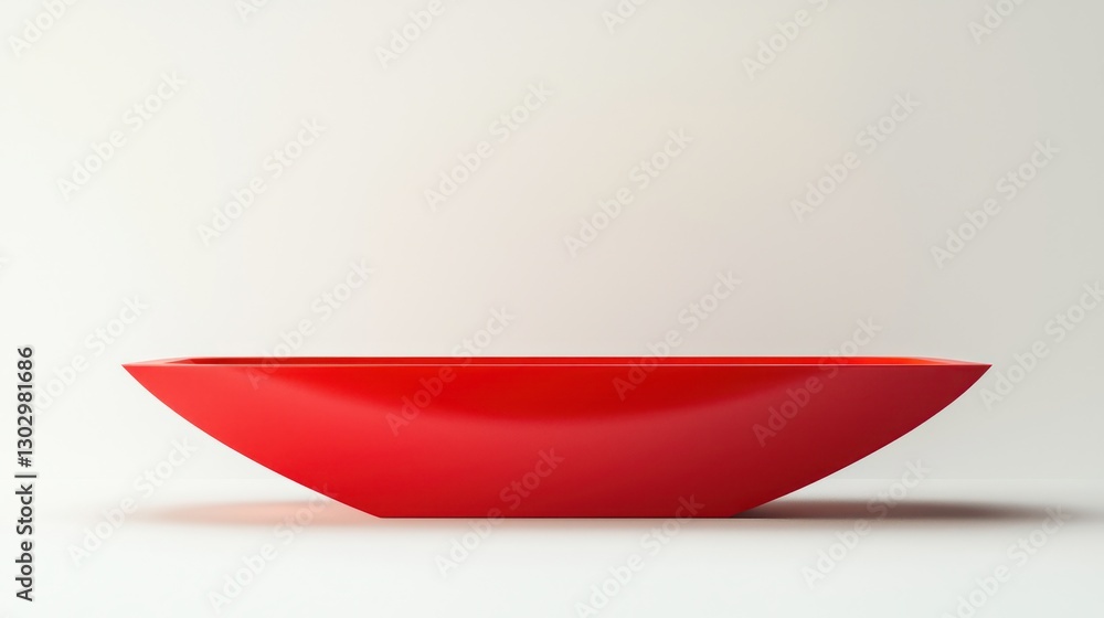 Minimalist Red Podium Display Minimalist Red Podium Display