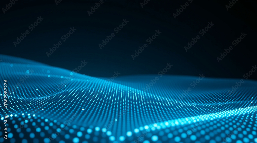 Abstract background digital blue wave with glowing particles, ideal for technology, innovation, data-driven design, and futuristic concepts. Abstract background digital blue wave with glowing particles, ideal for technology, innovation, data-driven design, and futuristic concepts.