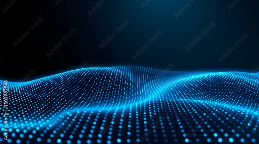 Abstract background digital blue wave with glowing particles, perfect for technology, data visualization, and futuristic design concepts. Abstract background digital blue wave with glowing particles, perfect for technology, data visualization, and futuristic design concepts.