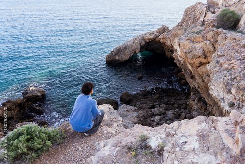 La Algameca Chica, antiguo poblado de pescadores en Cartagena, Murcia