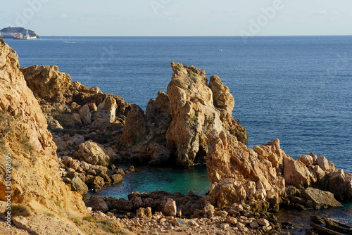 La Algameca Chica, antiguo poblado de pescadores en Cartagena, Murcia