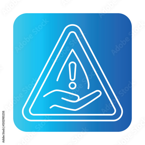 Water crisis color line icon for digital and print projects.  Minimal clean icons for apps and websites.