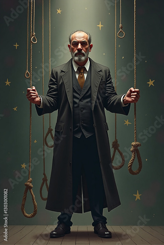 Puppet Master of Manipulation: Domination and Exploitation Through Mental Control, Ropes Controlling Man's Mind