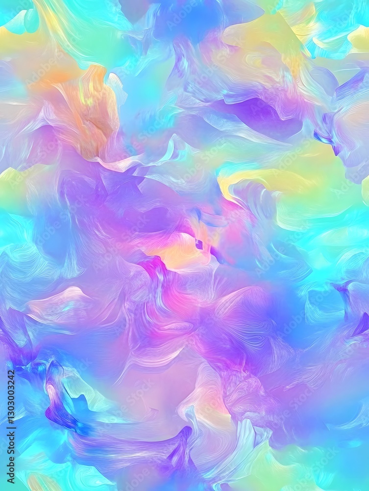 Mesmerizing Holographic Iridescent Texture with Soft Shifting Prismatic Colors Mesmerizing Holographic Iridescent Texture with Soft Shifting Prismatic Colors