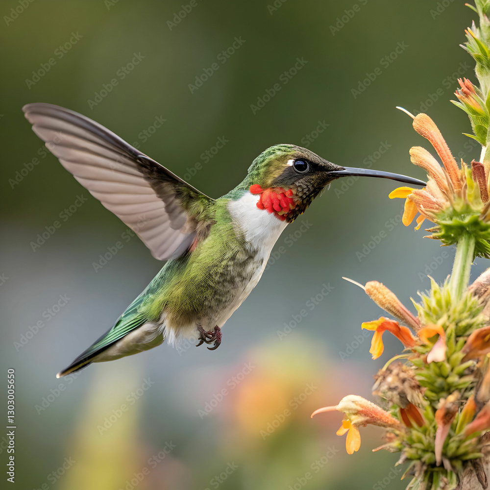 Fototapeta premium hummingbird bird isolated