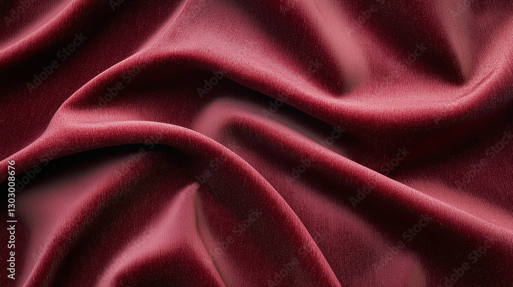 Luxurious Red Velvet Fabric Texture Background Luxurious Red Velvet Fabric Texture Background