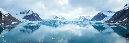 Wallpaper Mural Stunning panoramic view of Ilulissat Isfjord surrounded by glaciers, picturesque, landscape Torontodigital.ca