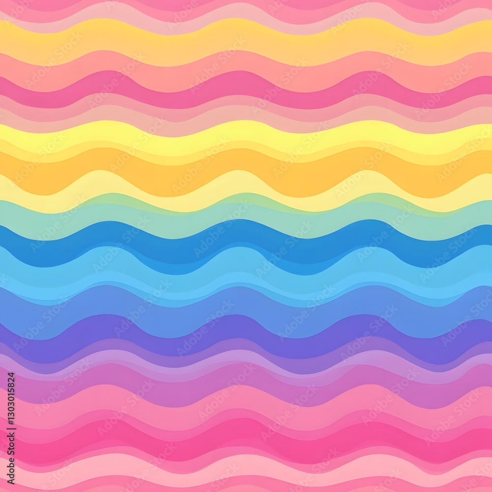 Vivid Rainbow Gradient Seamless Pattern for Playful Designs and Aesthetics Vivid Rainbow Gradient Seamless Pattern for Playful Designs and Aesthetics