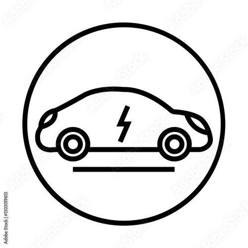 HybridCar icon Design