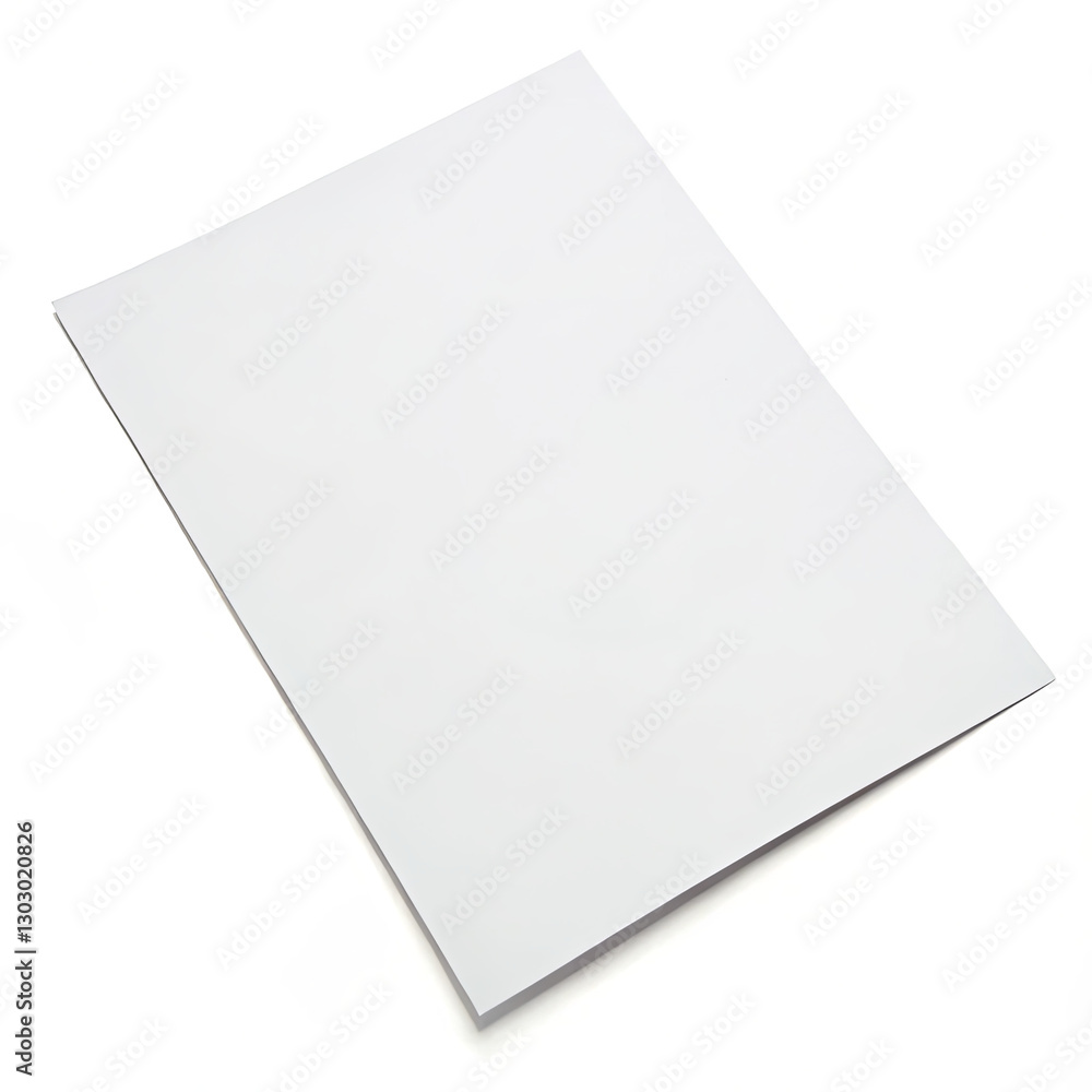 White Blanc Paper Mockup. White Blanc Paper Mockup.