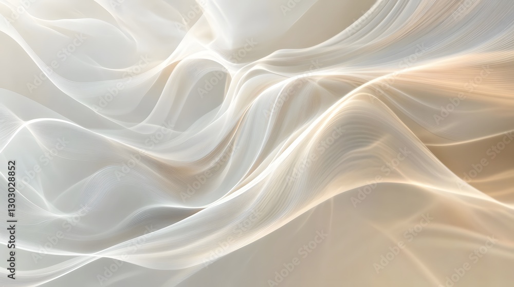 Obraz premium Abstract representation of flowing light and soft luminous forms
