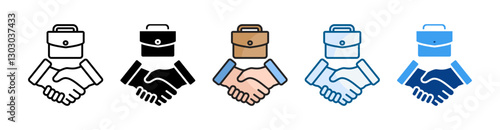 Trust  Icon Set Multiple Style Collection
