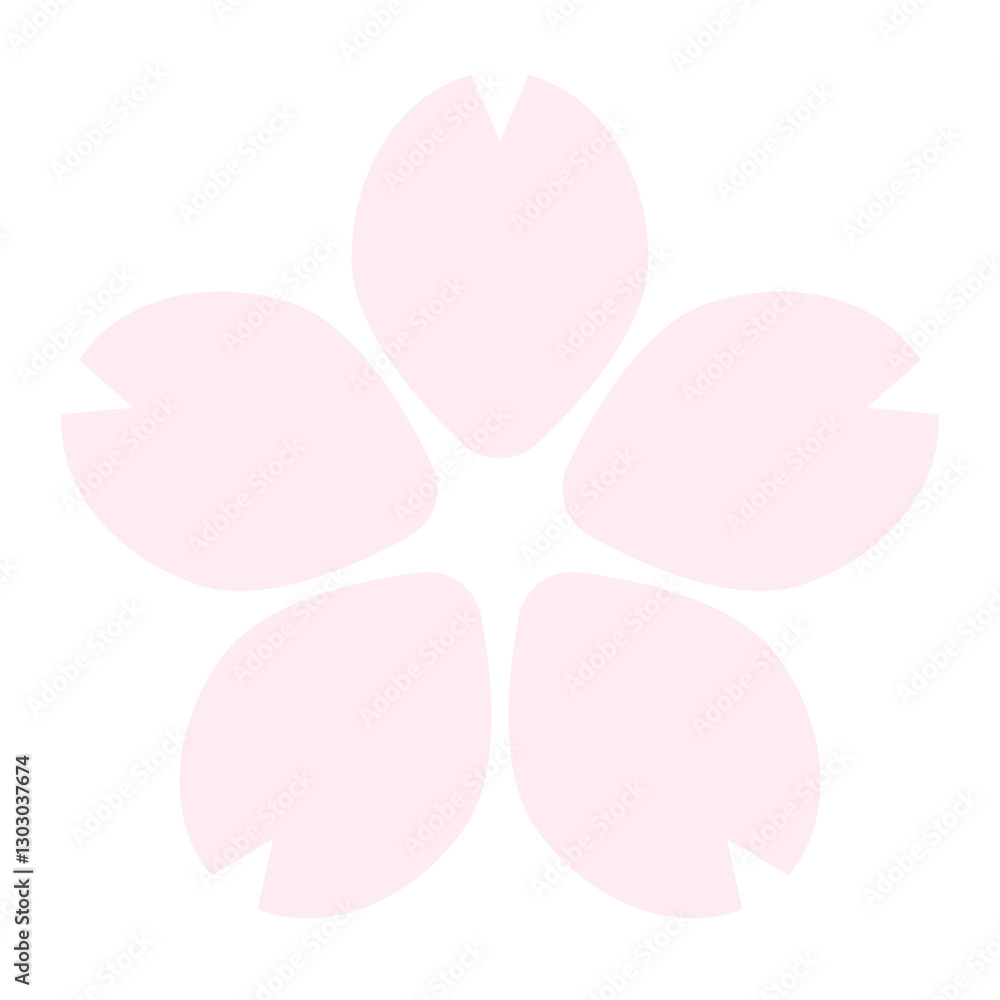 シンプルな桜のマーク 赤みのあるピンク⭐︎PNG シンプルな桜のマーク 赤みのあるピンク⭐︎PNG