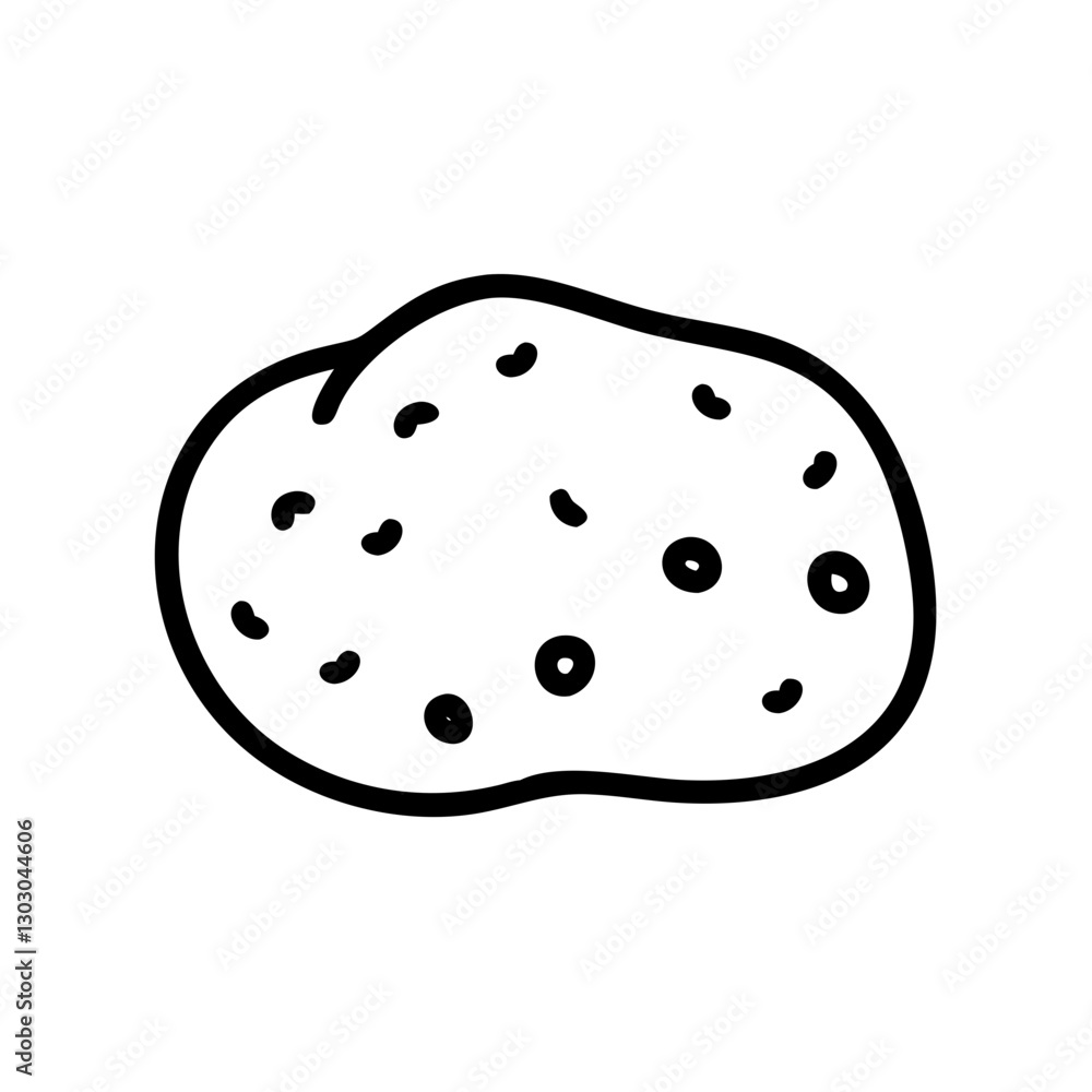 Pumice stone icon on transparent background for beauty and self-care concept Pumice stone icon on transparent background for beauty and self-care concept