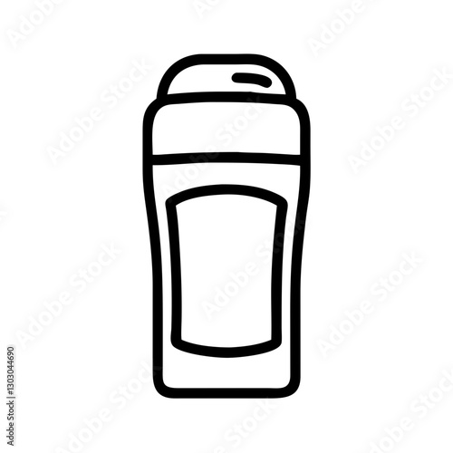 Deodorant stick icon on transparent background for beauty and self-care concept
