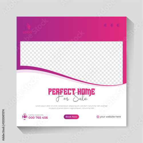 Real Estate social media post design template