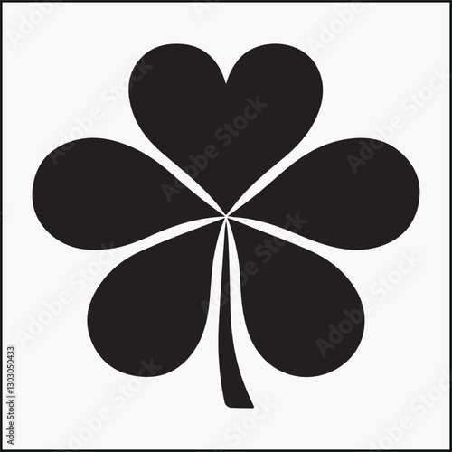 Wallpaper Mural four leaf clover vector Torontodigital.ca