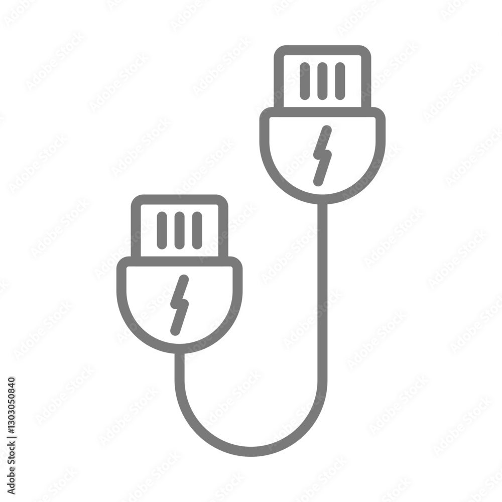 ChargingCable icon Design ChargingCable icon Design