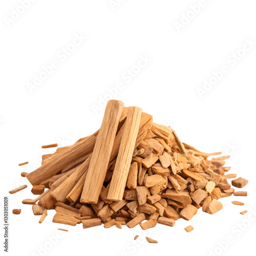 Wallpaper Mural Smoked Wood Chips: BBQ & Grilling on trasparent background Torontodigital.ca