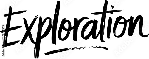 Handwritten Exploration Typography in Black and White for Creative Projects