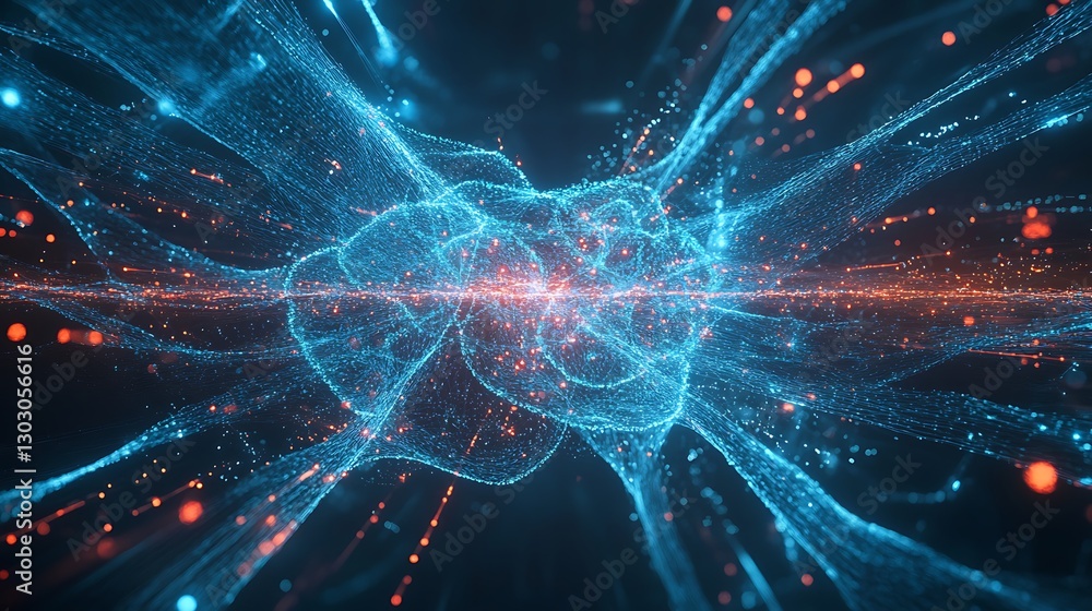 custom made wallpaper toronto digitalAbstract Digital Nebula: A Symphony of Light and Data