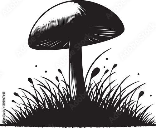 vector illustration of mushroom
