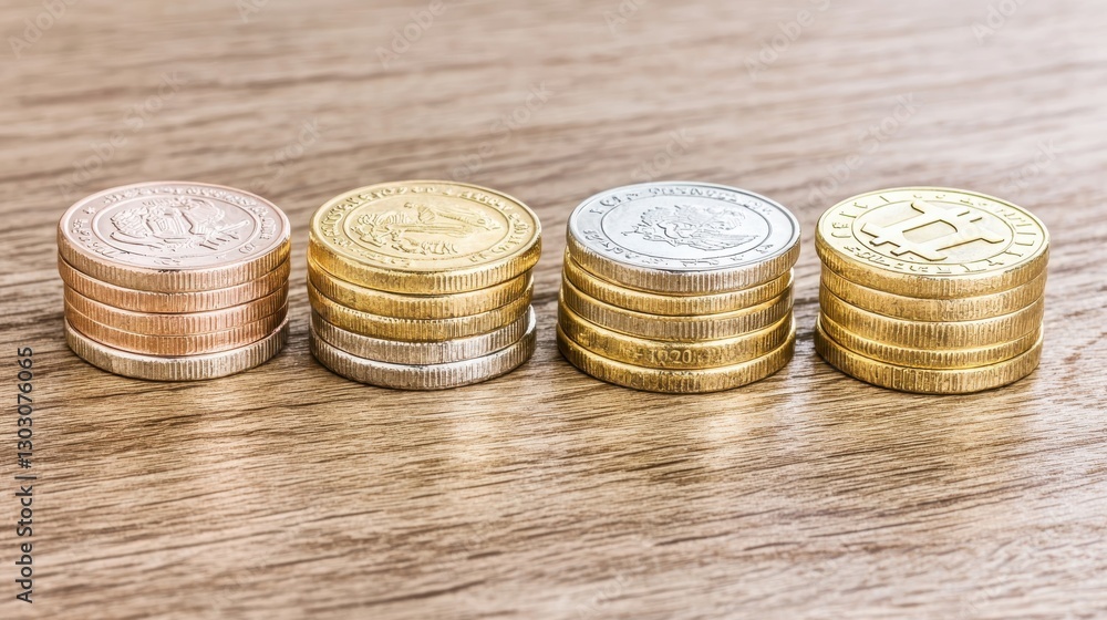 A collection of various coins spread out on a flat surface showcasing different sizes, shapes, and currency types