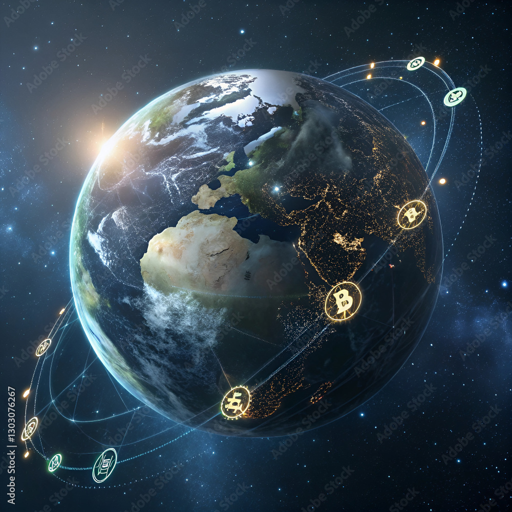Obraz premium planet earth and space