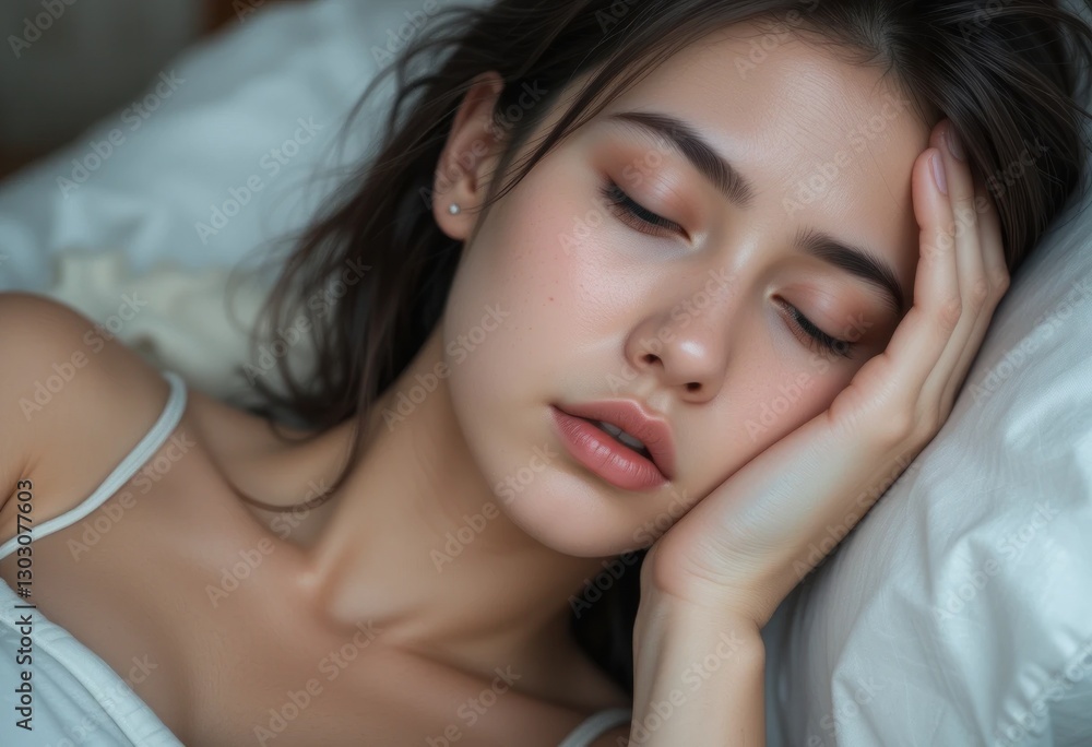 A serene slumber a peaceful portrait of restful sleep and relaxation A serene slumber a peaceful portrait of restful sleep and relaxation