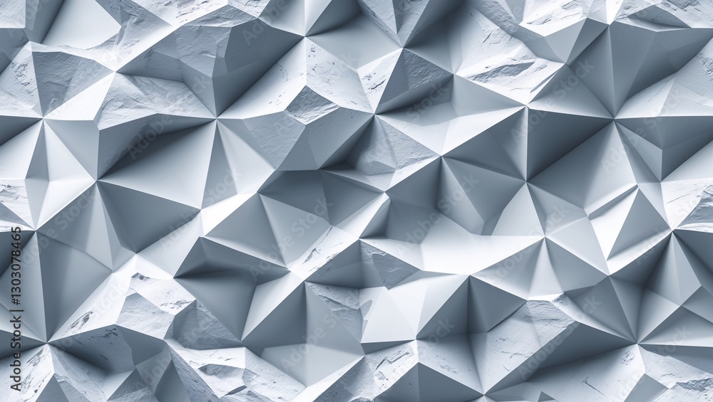 Fototapeta premium Arctic white geometric tileable texture on abstract background design illustration 