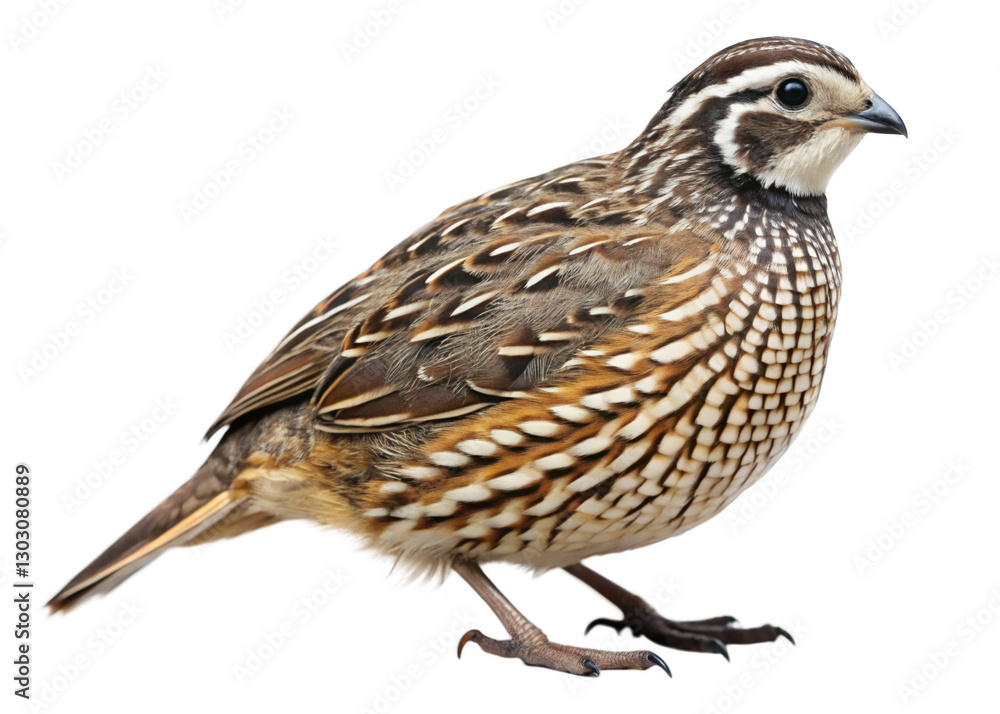 Obraz premium Quail isolated on a transparent background.