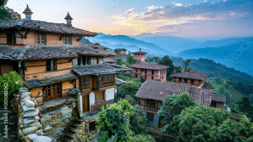 Wallpaper Mural Discover panoramic mountain villages architecture culture and scenic travel Torontodigital.ca