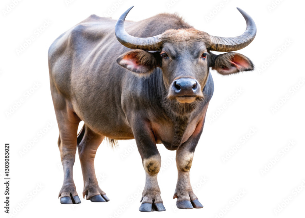 Thai Buffalo isolated on a transparent background. Thai Buffalo isolated on a transparent background.
