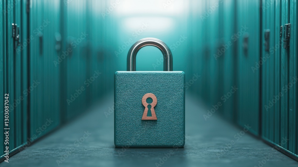 Fototapeta premium Kubernetes concept. Secured Cybersecurity Infrastructure in Cloud Platform