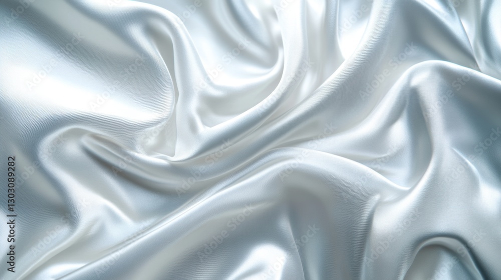 Obraz premium A white fabric with a pattern of waves