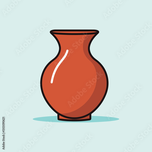 vector illustration of a vase
