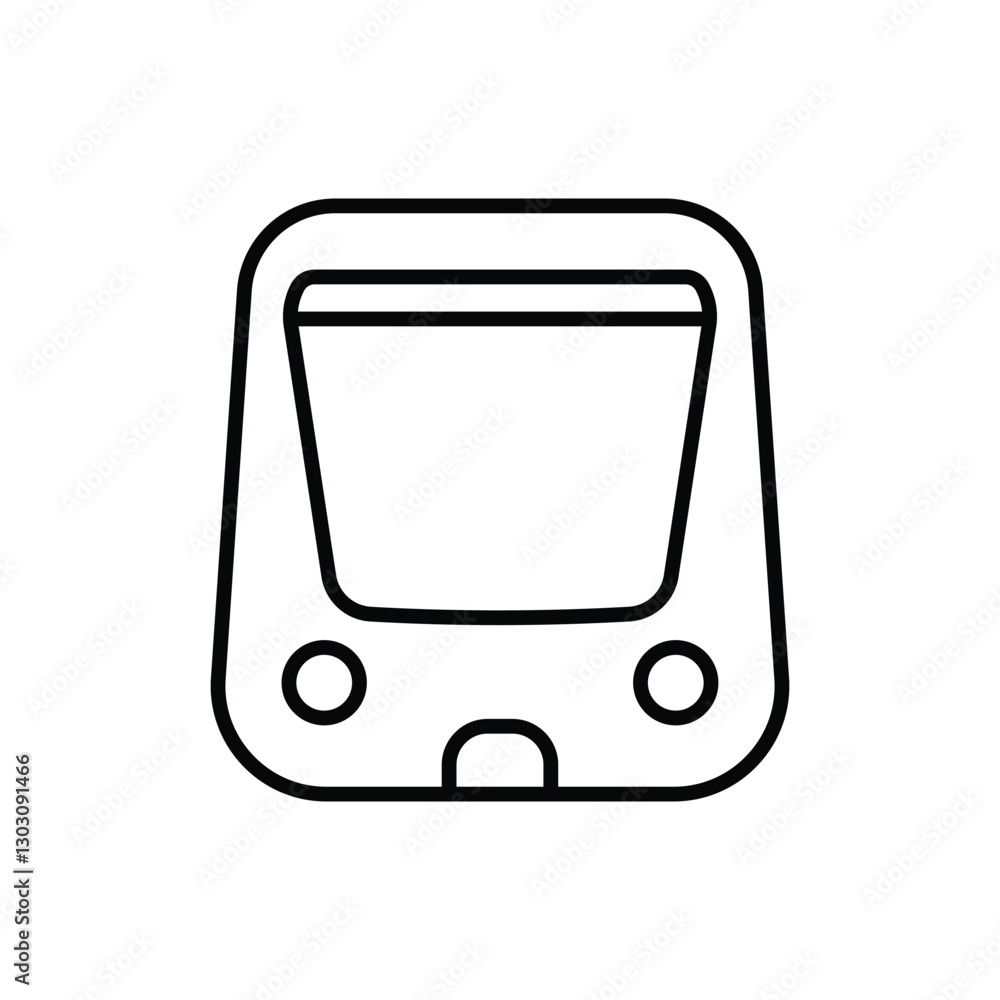 Outline train icon design illustration Outline train icon design illustration