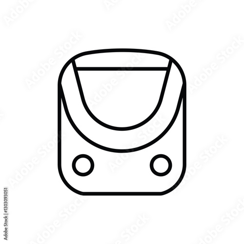  Outline train icon design illustration