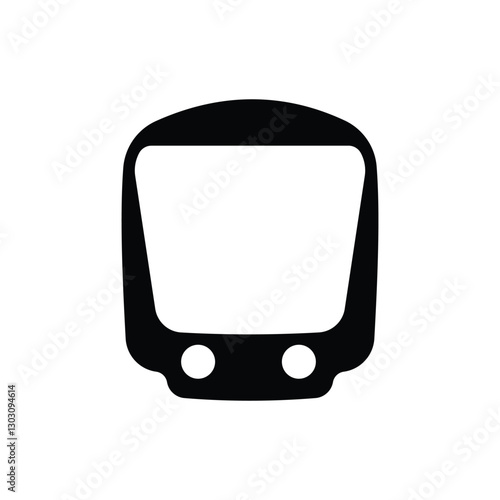 Train Glyph icon design illustration