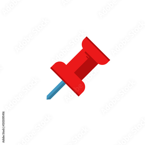 pushpin - simple vector icon