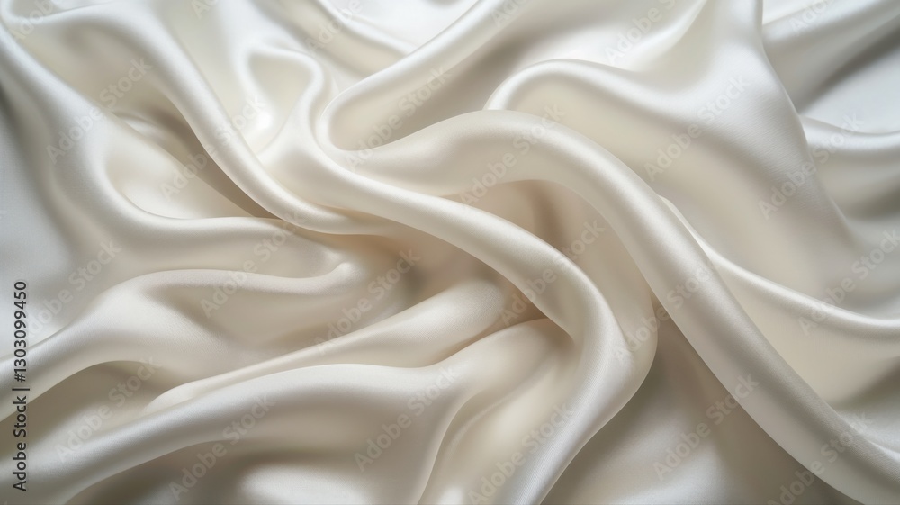 white silk satin fabric folding, abstract background white silk satin fabric folding, abstract background