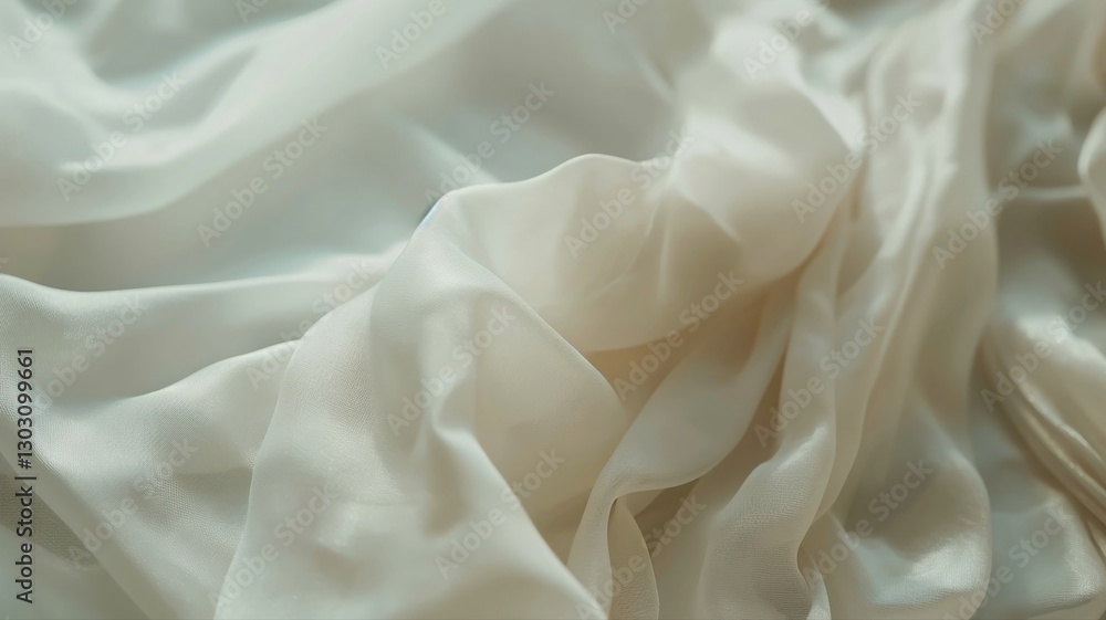 white silk satin fabric folding, abstract background white silk satin fabric folding, abstract background