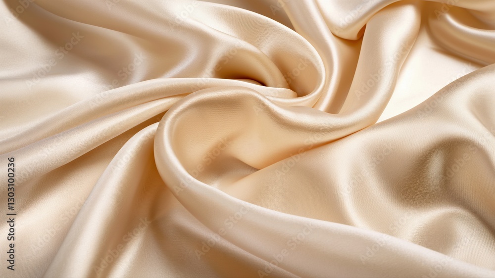 Fototapeta premium white silk satin fabric folding, abstract background