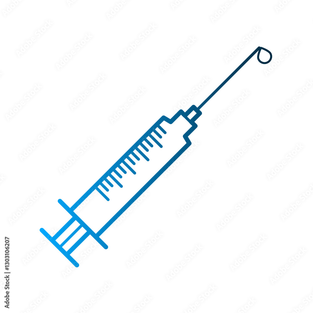 Fototapeta premium Syringe icon design template