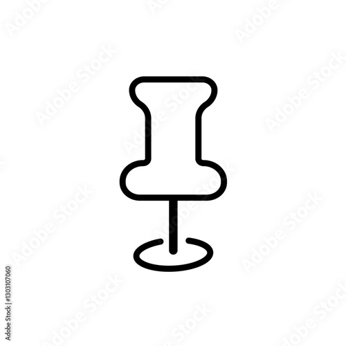 pushpin - simple vector icon