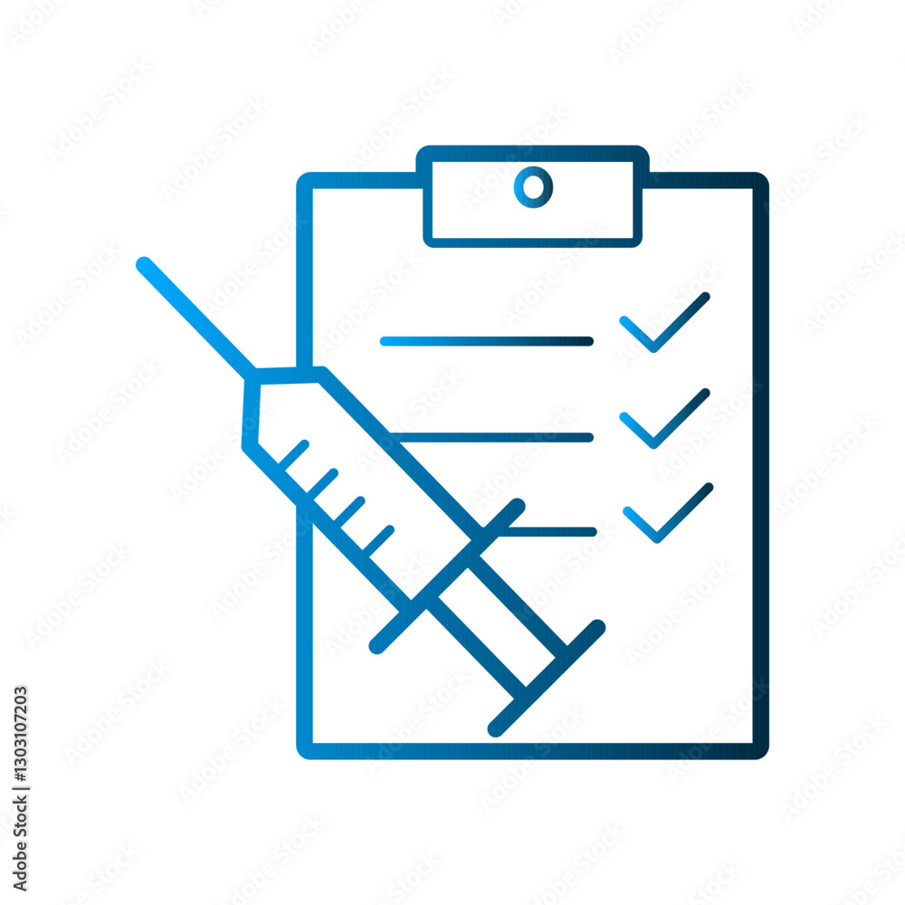 Fototapeta premium Syringe icon design template